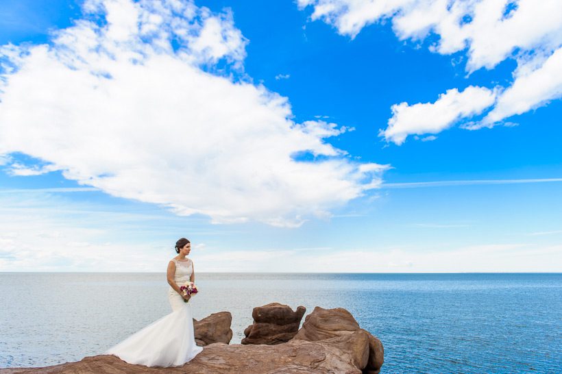 Bridal portrait - seaside Cap Pele