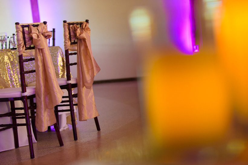 Chiavari chairs with sash