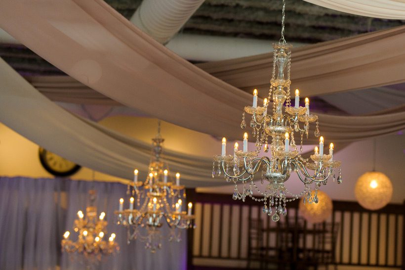 Wedding decor - chandeliers