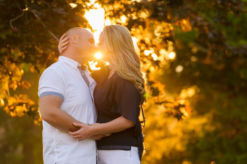 Sunset engagement session in Sackville