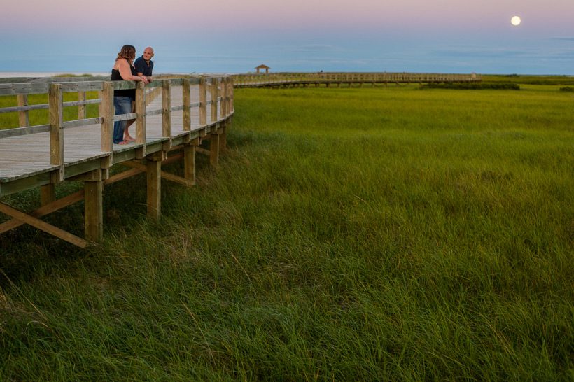 Boardwalk engagement in Bouctouche