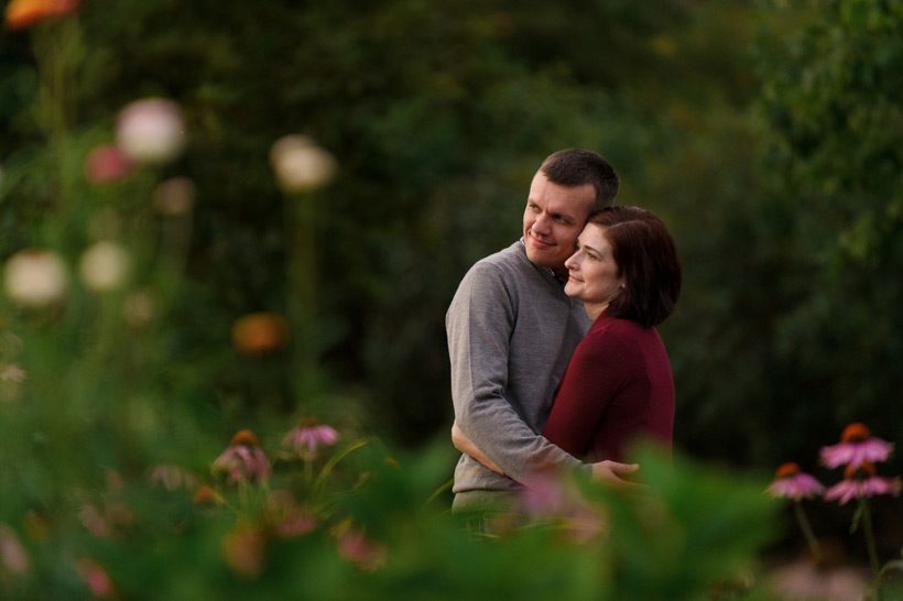 Bouctouche Garden Engagement Photography by Philip Boudreau
