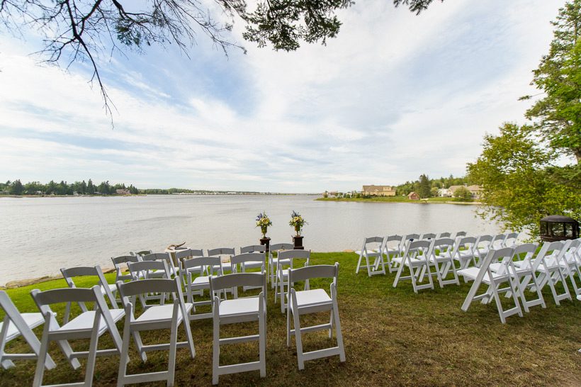 Seaside wedding ceremony