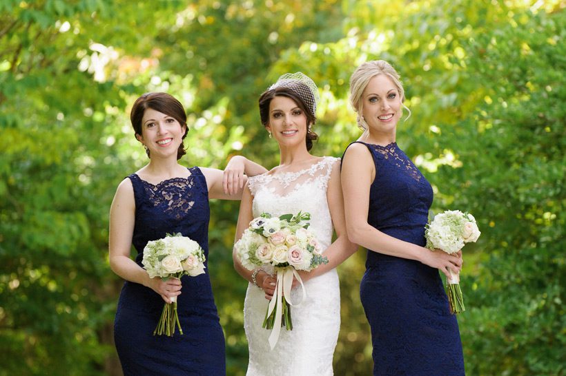 Navy blue bridesmaids dresses