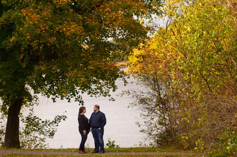 Riverside engagement shoot
