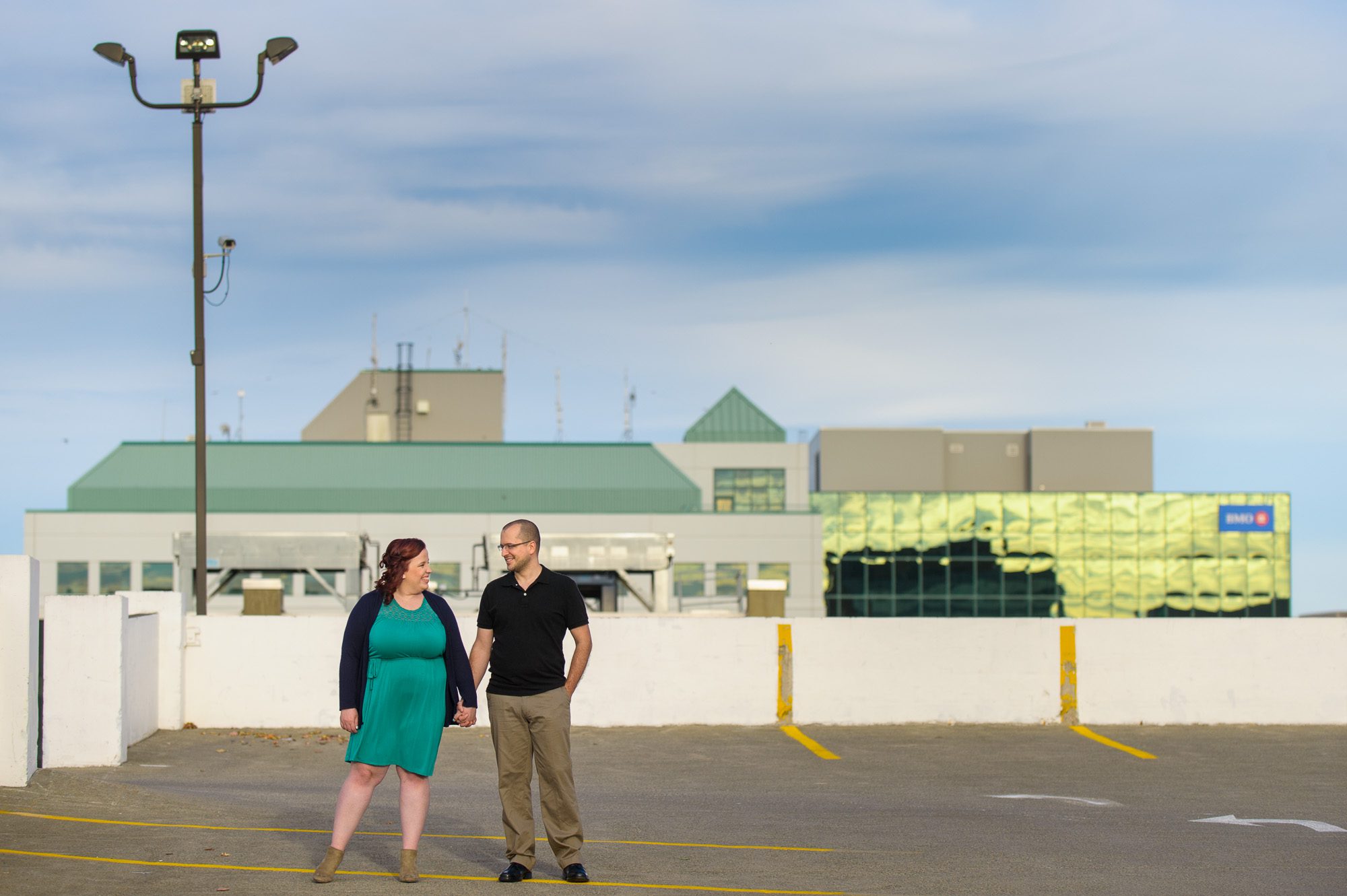 Couple on Moncton rooftop