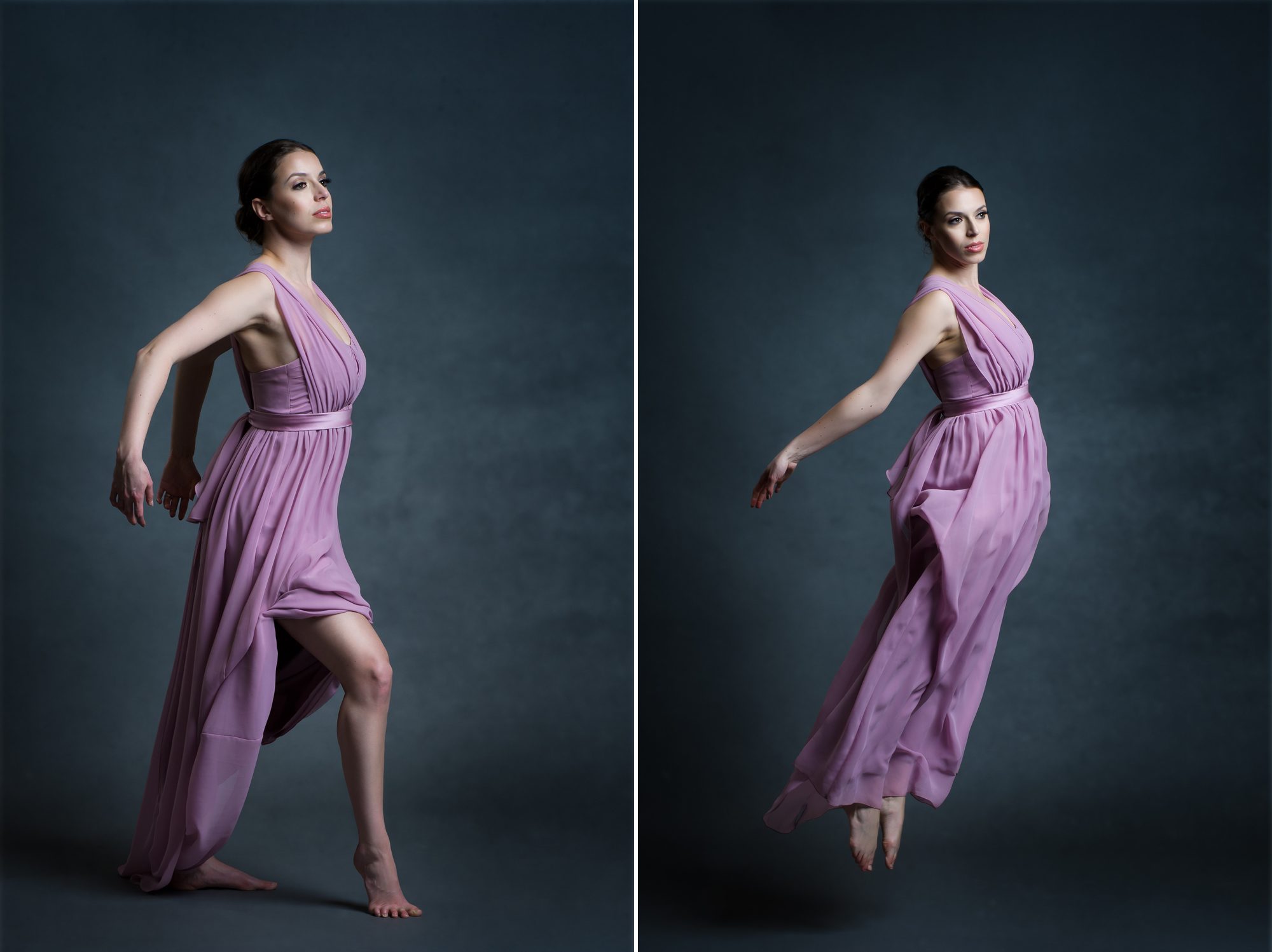 Moncton dancer in long purple dress