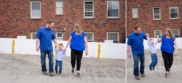 Family session downtown Moncton