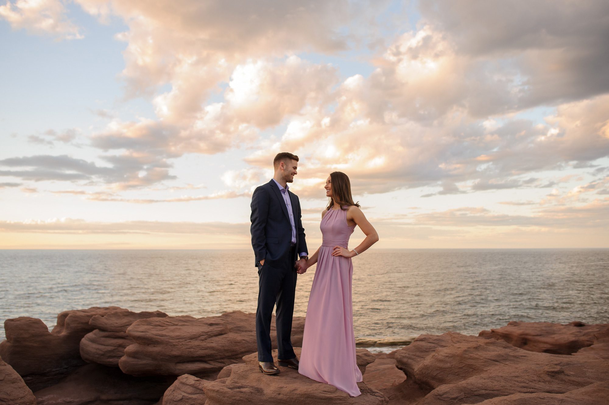 Sunset engagement session