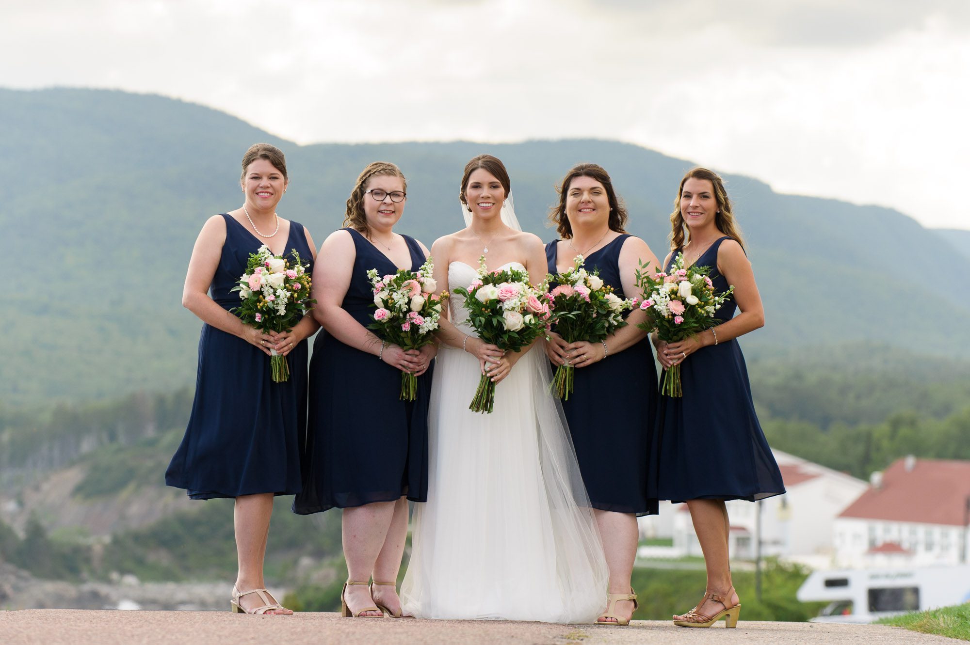 Navy bridesmaids dresses