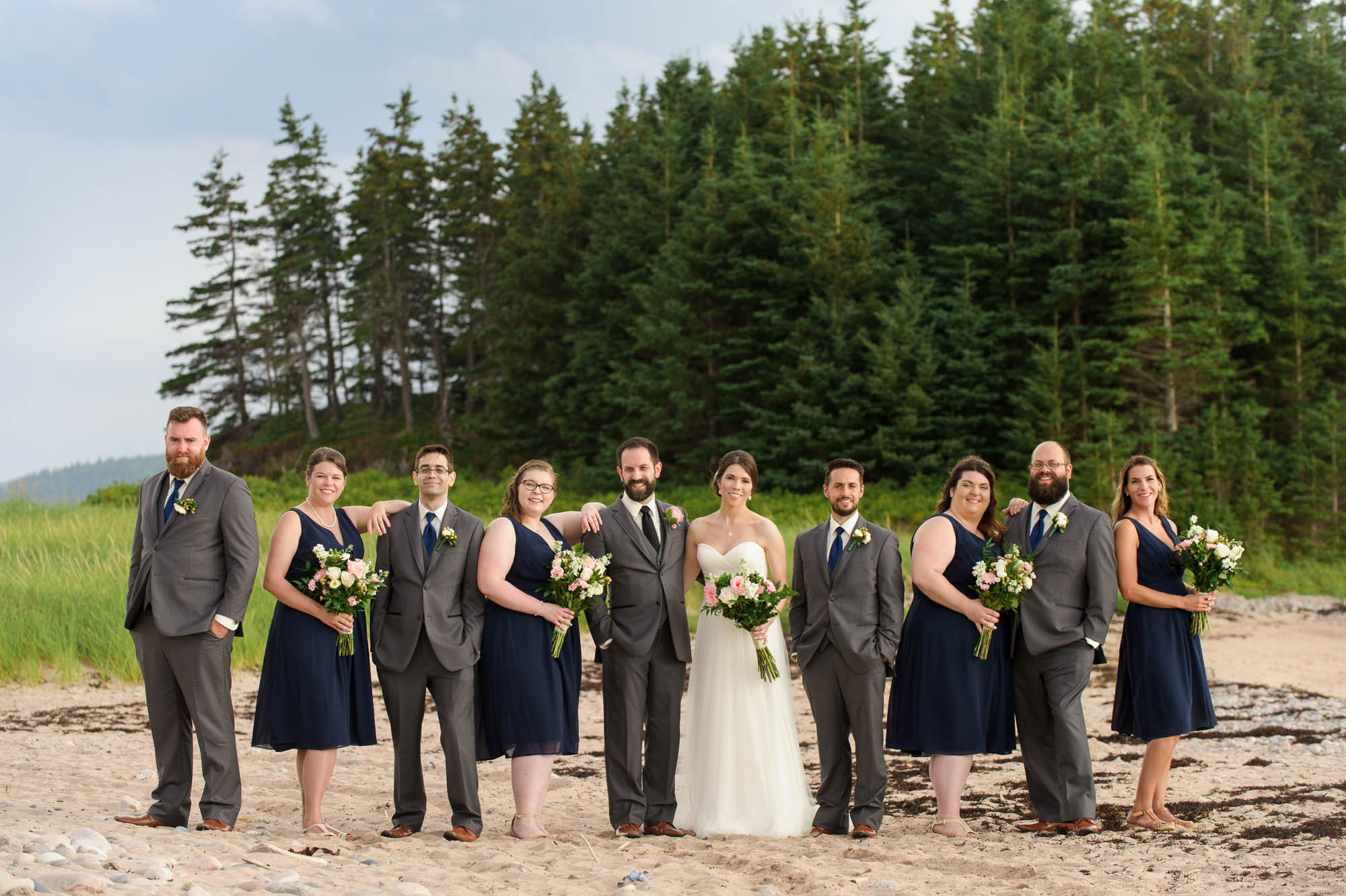 Bridal party at Ingonish Beach