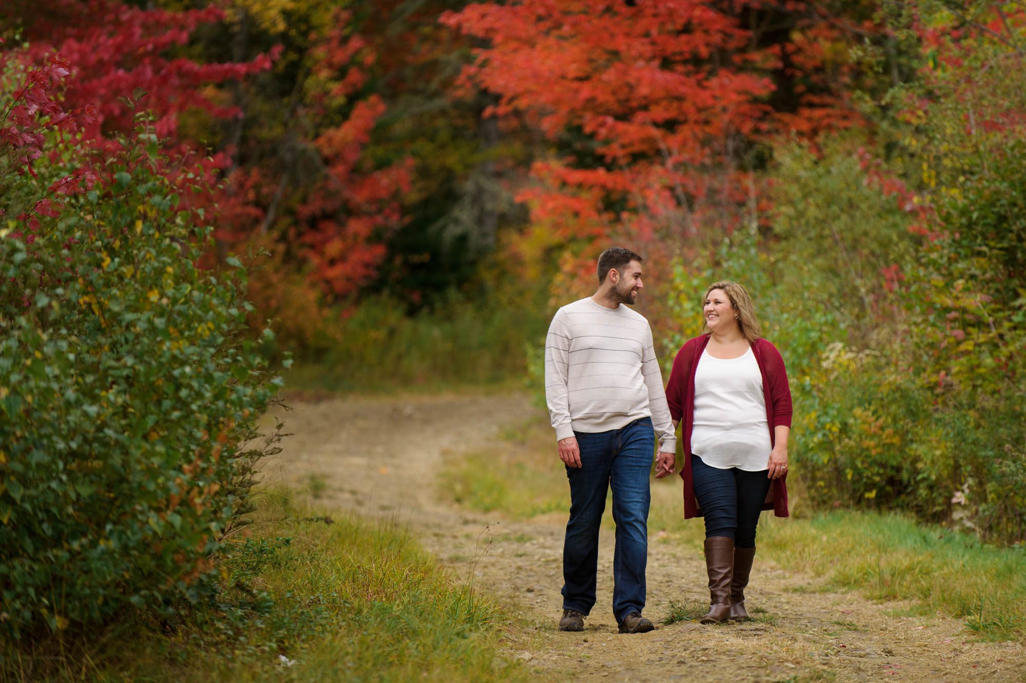 Fall engagement session by Moncton Photographer