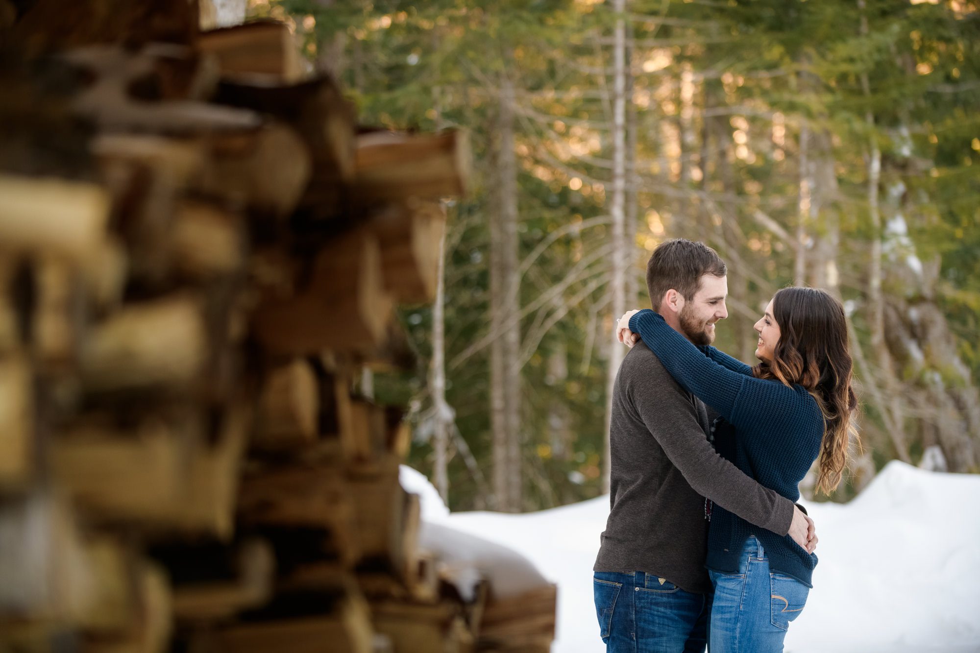 Fire wood engagement shoot