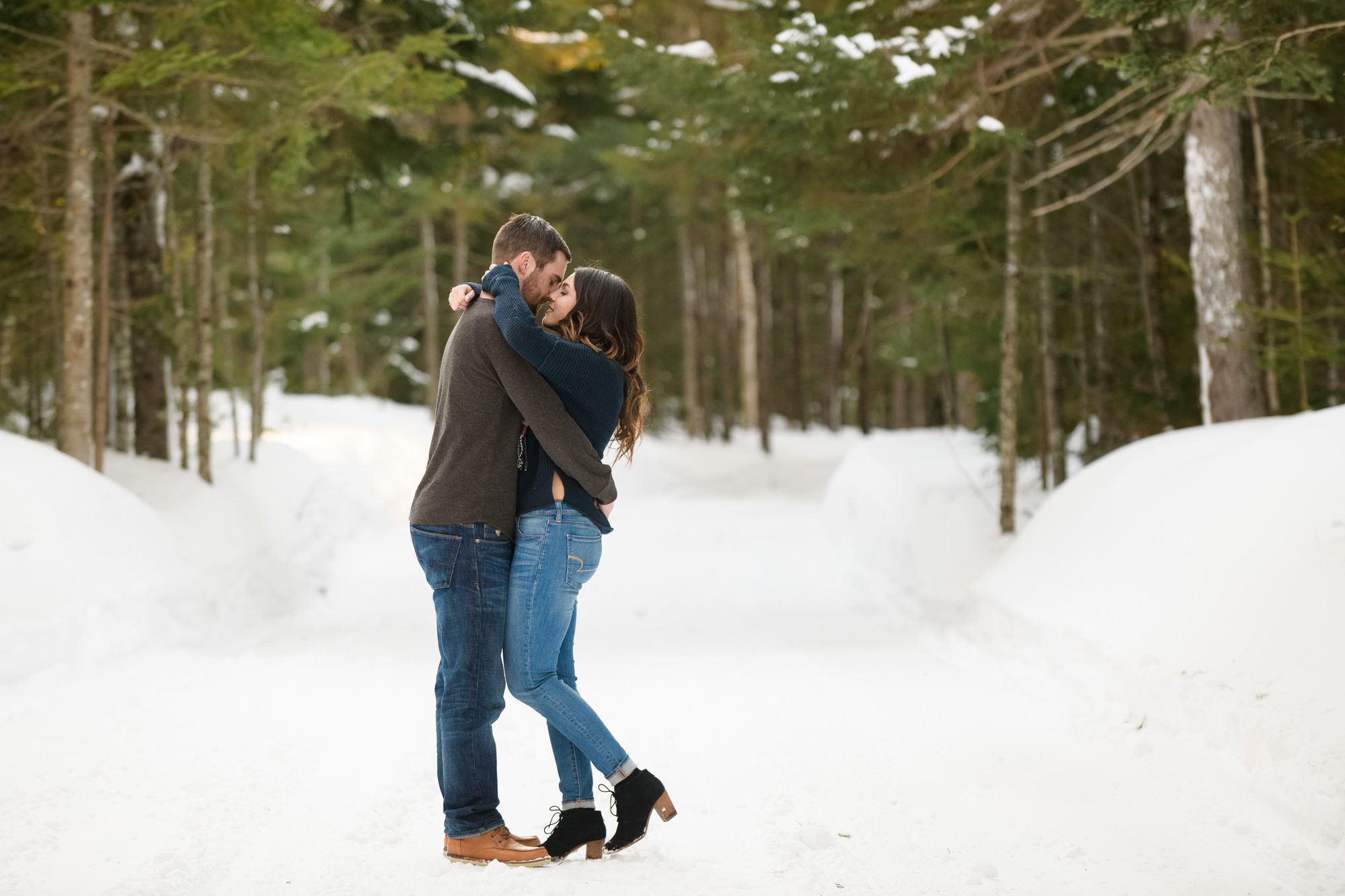 Winter engagement session by Philip Boudreau